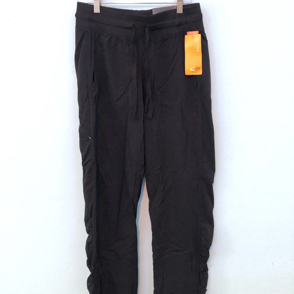 black athletic joggers